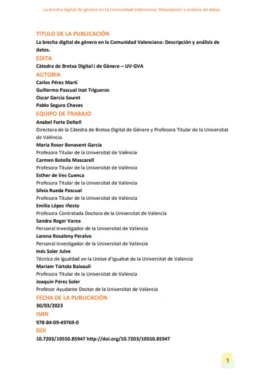 Publicación Brecha digital de género CV